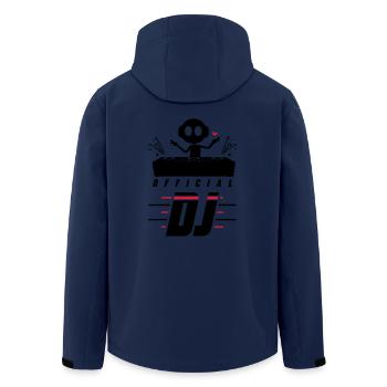 Dj Turntables Festival - Men’s Recycled Softshell Jacket by Stanley/Stella - navy - Back - AI Model Male 185 light (185cm)