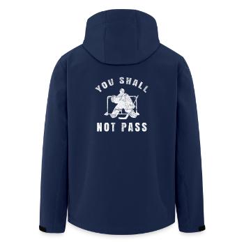 Hockey Hockeyspieler Eishockey Geschenk Goalie - Recycelte Männer Softshell-Jacke von Stanley/Stella - Navy - Hinten - AI Model Male 185 light (185cm)