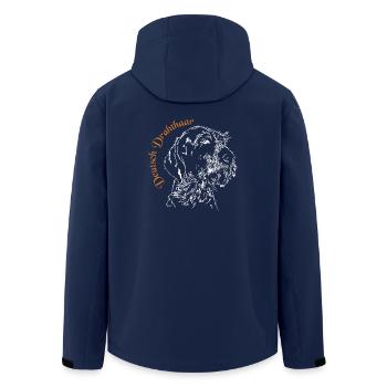 DEUTSCH DRAHTHAAR Wilsigns Jagdhund Hunde Geschenk - Recycelte Männer Softshell-Jacke von Stanley/Stella - Navy - Hinten - AI Model Male 185 light (185cm)