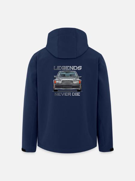Les légendes de la W201 190E ne meurent jamais - Veste softshell homme en polyester recyclé Stanley/Stella - marine