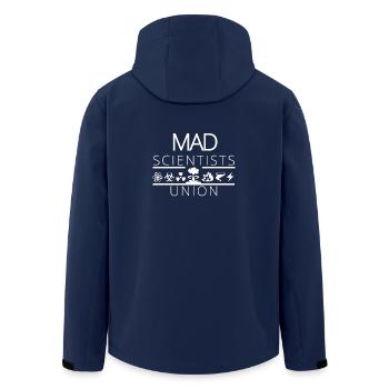 Mad Scientists Union - blanc - Veste softshell homme en polyester recyclé Stanley/Stella - marine - Dos - AI Model Male 185 light (185cm)