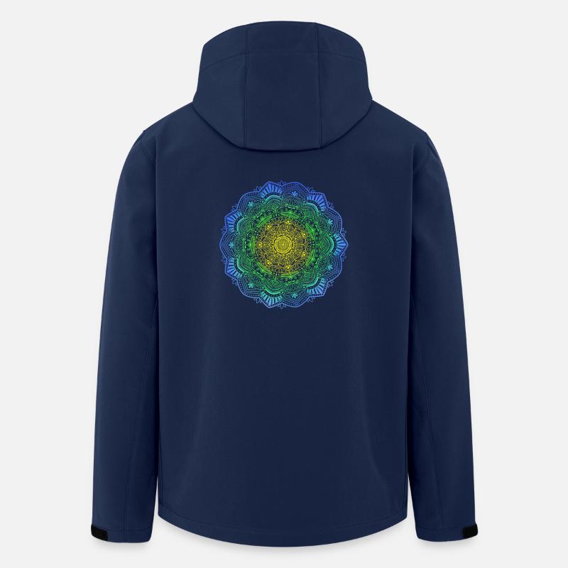 Mandala - Recycelte Männer Softshell-Jacke von Stanley/Stella - Navy