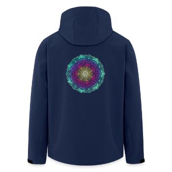 Mandala - Veste softshell homme en polyester recyclé Stanley/Stella - marine - Dos - AI Model Male 185 light (185cm)