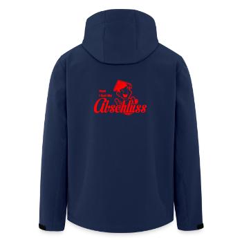 HOW I GOT MY ABSCHLUSS Red - Recycelte Männer Softshell-Jacke von Stanley/Stella - Navy - Hinten - AI Model Male 185 light (185cm)