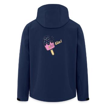 Nice Ice Cream Sommer Sonne Urlaub Geschenk - Recycelte Männer Softshell-Jacke von Stanley/Stella - Navy - Hinten - AI Model Male 185 light (185cm)