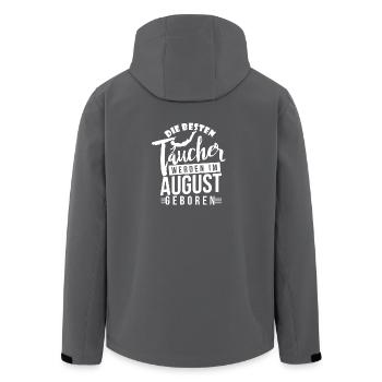 Tauchen - Taucher - Taucher Geburtstagsshirt - Recycelte Männer Softshell-Jacke von Stanley/Stella - Anthrazit - Hinten - AI Model Male 185 light (185cm)