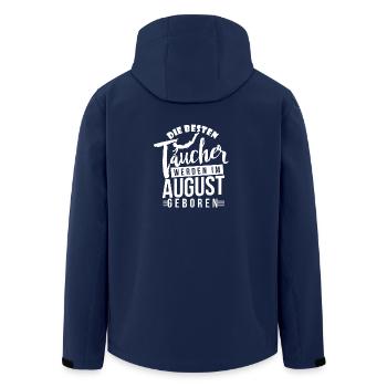 Tauchen - Taucher - Taucher Geburtstagsshirt - Recycelte Männer Softshell-Jacke von Stanley/Stella - Navy - Hinten - AI Model Male 185 light (185cm)