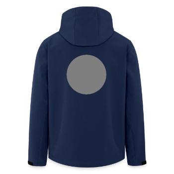 Kreis grau - Recycelte Männer Softshell-Jacke von Stanley/Stella - Navy - Hinten - AI Model Male 185 light (185cm)