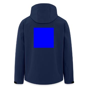 bleu carré - Veste softshell homme en polyester recyclé Stanley/Stella - marine - Dos - AI Model Male 185 light (185cm)