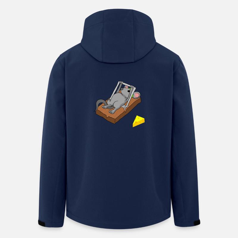 Mousetrap Mouse Mousetrap Mouse - Men’s Recycled Softshell Jacket by Stanley/Stella - navy