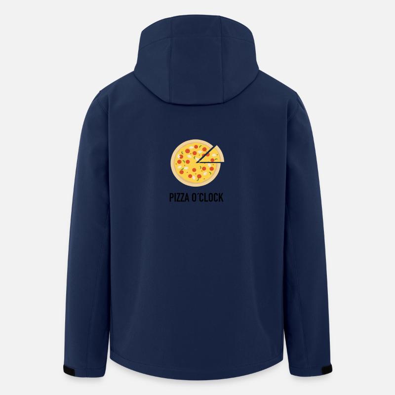 Pizza O´clock Essen als Geschenk - Recycelte Männer Softshell-Jacke von Stanley/Stella - Navy