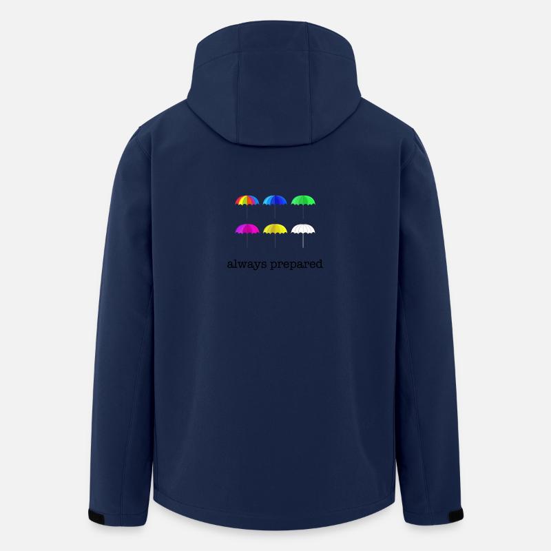 Regenschirme Herbst Geschenkidee - Recycelte Männer Softshell-Jacke von Stanley/Stella - Navy