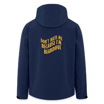 cadeau Bart Barträger Echtermann Poilu - Veste softshell homme en polyester recyclé Stanley/Stella - marine - Dos - AI Model Male 185 light (185cm)