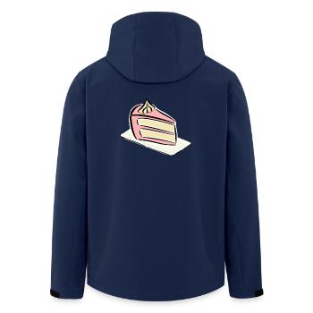 Torte Kuchen Sahnetorte Sahne Backen Geschenkideen - Recycelte Männer Softshell-Jacke von Stanley/Stella - Navy - Hinten - AI Model Male 185 light (185cm)