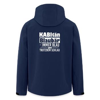 Abi Abitur Abschluss Geschenk Shirt Abimotto - Recycelte Männer Softshell-Jacke von Stanley/Stella - Navy - Hinten - AI Model Male 185 light (185cm)