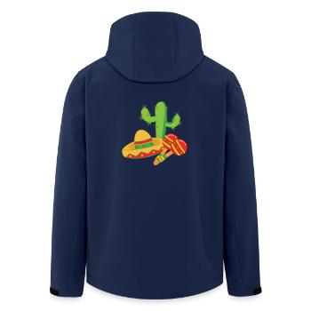 Mexiko - Design Shirt - Recycelte Männer Softshell-Jacke von Stanley/Stella - Navy - Hinten - AI Model Male 185 light (185cm)