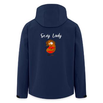 Sexy Lady comme le haricot - Veste softshell homme en polyester recyclé Stanley/Stella - marine - Dos - AI Model Male 185 light (185cm)