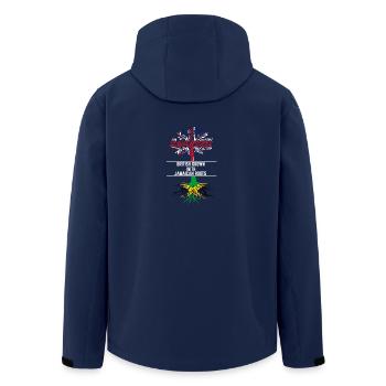 Britannique cultivé - Veste softshell homme en polyester recyclé Stanley/Stella - marine - Dos - AI Model Male 185 light (185cm)