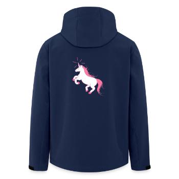 Amazing Unicorn - Das letzte Einhorn - Recycelte Männer Softshell-Jacke von Stanley/Stella - Navy - Hinten - AI Model Male 185 light (185cm)