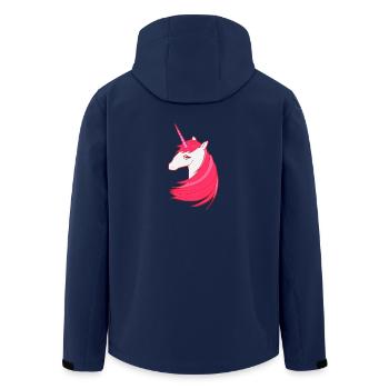 La dernière licorne rouge - Veste softshell homme en polyester recyclé Stanley/Stella - marine - Dos - AI Model Male 185 light (185cm)