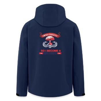 parachutiste - Veste softshell homme en polyester recyclé Stanley/Stella - marine - Dos - AI Model Male 185 light (185cm)