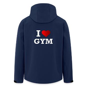 Fitness Gym Fitnessstudio Workout Spruch - Recycelte Männer Softshell-Jacke von Stanley/Stella - Navy - Hinten - AI Model Male 185 light (185cm)