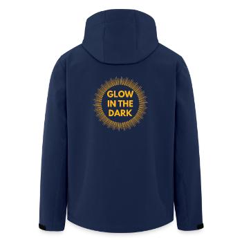 Sonnenfinsternis, Sonne, Geschenk, T-Shirt - Recycelte Männer Softshell-Jacke von Stanley/Stella - Navy - Hinten - AI Model Male 185 light (185cm)