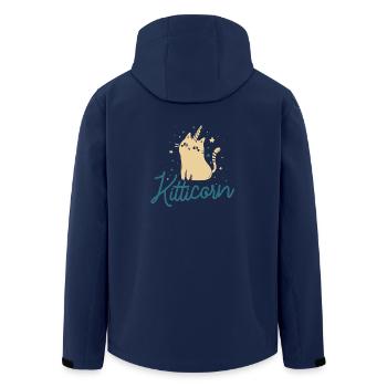 Kitticorn - Cat - Horn - chaton - Unicorn - Veste softshell homme en polyester recyclé Stanley/Stella - marine - Dos - AI Model Male 185 light (185cm)