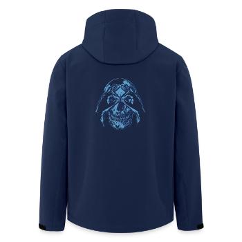 Crâne - Coucou - Cadeau - Veste softshell homme en polyester recyclé Stanley/Stella - marine - Dos - AI Model Male 185 light (185cm)
