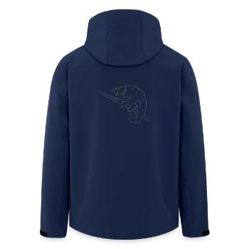chamaeleon - Recycelte Männer Softshell-Jacke von Stanley/Stella - Navy - Hinten - AI Model Male 185 light (185cm)