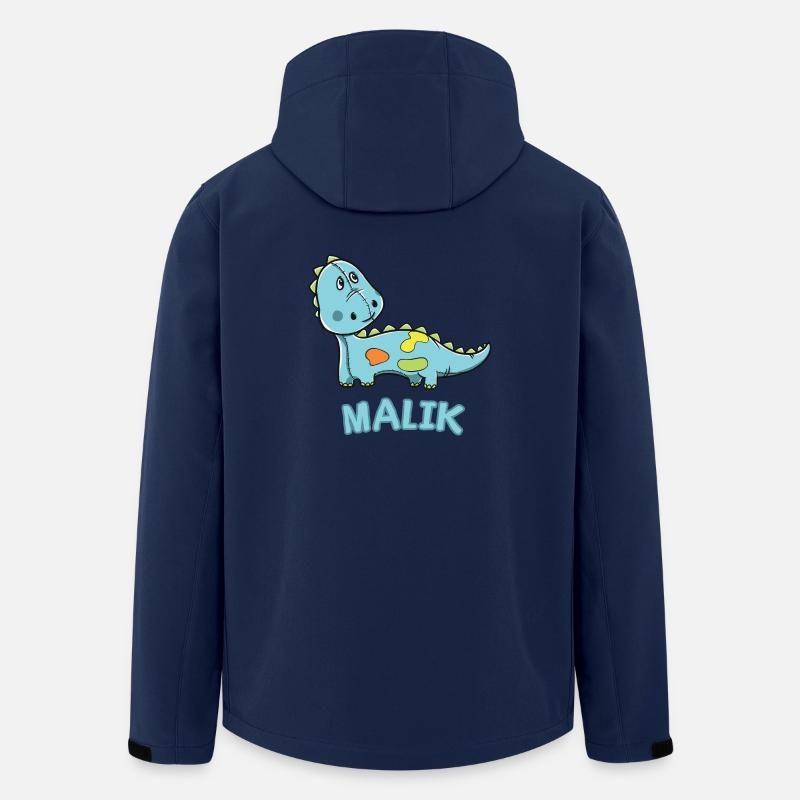 Dinosaur funny child Malik gift birthday - Men’s Recycled Softshell Jacket by Stanley/Stella - navy