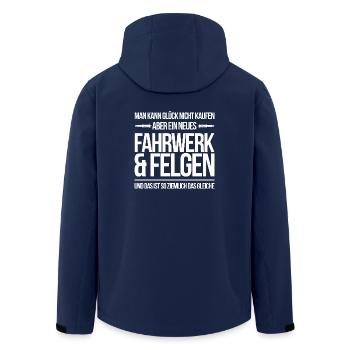 FAHRWERK UND FELGEN - Recycelte Männer Softshell-Jacke von Stanley/Stella - Navy - Hinten - AI Model Male 185 light (185cm)