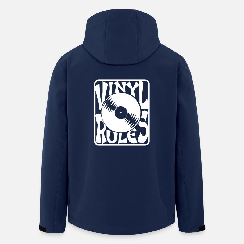 Vinyl Rules - Recycelte Männer Softshell-Jacke von Stanley/Stella - Navy