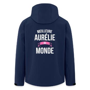 Meilleure Aurélie du monde femme - Veste softshell homme en polyester recyclé Stanley/Stella - marine - Dos - AI Model Male 185 light (185cm)