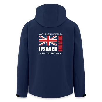 Ipswich - Recycelte Männer Softshell-Jacke von Stanley/Stella - Navy - Hinten - AI Model Male 185 light (185cm)