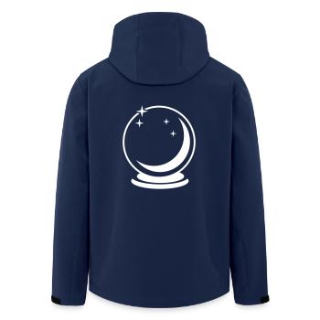 sphère verre - Veste softshell homme en polyester recyclé Stanley/Stella - marine - Dos - AI Model Male 185 light (185cm)