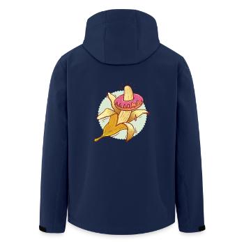 Banana Donut - Veste softshell homme en polyester recyclé Stanley/Stella - marine - Dos - AI Model Male 185 light (185cm)