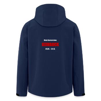 Mein Sternzeichen Keinbock - Recycelte Männer Softshell-Jacke von Stanley/Stella - Navy - Hinten - AI Model Male 185 light (185cm)