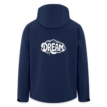 Dream - Cool Dreamy Logo - Men’s Recycled Softshell Jacket by Stanley/Stella - navy - Back - AI Model Male 185 light (185cm)
