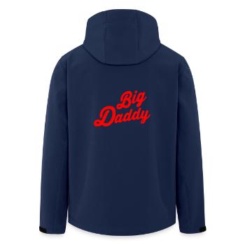 Big daddy - Men’s Recycled Softshell Jacket by Stanley/Stella - navy - Back - AI Model Male 185 light (185cm)