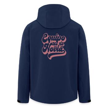 Equipo dela Novia Team Bride Wedding Bridesmaid - Men’s Recycled Softshell Jacket by Stanley/Stella - navy - Back - AI Model Male 185 light (185cm)