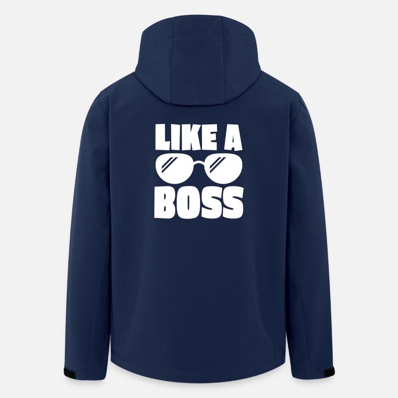 like a boss 1c - Recycelte Männer Softshell-Jacke von Stanley/Stella - Navy