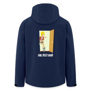 Girl next door - Men’s Recycled Softshell Jacket by Stanley/Stella - navy - Back - AI Model Male 185 light (185cm)