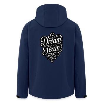 Équipe de rêve - Veste softshell homme en polyester recyclé Stanley/Stella - marine - Dos - AI Model Male 185 light (185cm)
