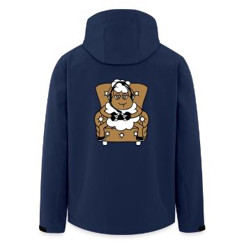 Sheep Gamer Armchair Controller Video Game Nerd Cool - Men’s Recycled Softshell Jacket by Stanley/Stella - navy - Back - AI Model Male 185 light (185cm)
