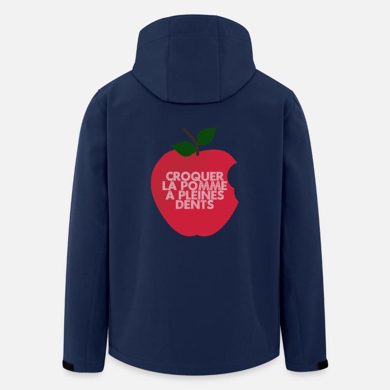 croquer la pomme - Veste softshell homme en polyester recyclé Stanley/Stella - marine