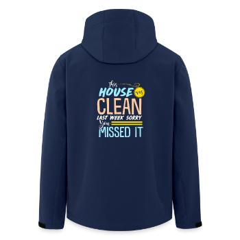 Sauberes Haus - Geschenk - Shirt - Recycelte Männer Softshell-Jacke von Stanley/Stella - Navy - Hinten - AI Model Male 185 light (185cm)