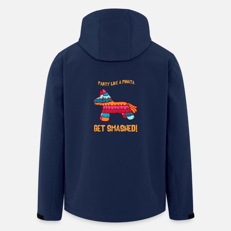 Pinata - Party - Feiern - Recycelte Männer Softshell-Jacke von Stanley/Stella - Navy