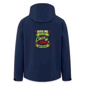 Embrassez-moi c'est mon T-shirt d'anniversaire de Cinco de Mayo - Veste softshell homme en polyester recyclé Stanley/Stella - marine - Dos - AI Model Male 185 light (185cm)