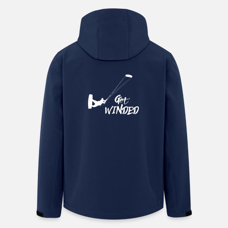 Kitesurfen - Kitesurfer - Kitesurfing - Kiteboard - Recycelte Männer Softshell-Jacke von Stanley/Stella - Navy